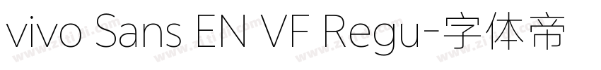 vivo Sans EN VF Regu字体转换